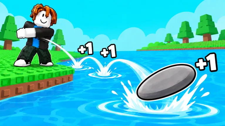 +1 Stone Skipping Roblox game artwork
